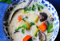Polish Mushroom Soup with Yukon Gold Potatoes Recipe
