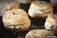 Thyme & Lemon Biscuits with Fresh Herbs