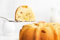 Glazed Peach Bundt Cake Recipe with Fresh Summer Peaches