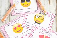 Printable Emoji Valentine Cards – Free Downloadable Pack
