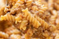 One-Pan Ground Beef Pasta Skillet Dinner Recipe