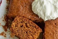 Sourdough Discard Gingerbread Snack Cake Recipe