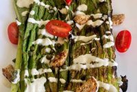 Charred Romaine Caesar Salad with Garlic Croutons