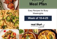 Weekly Meal Plan: October 4–10, 2025