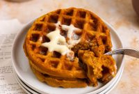 Pumpkin Spice Waffles with Maple Syrup Recipe
