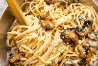 Creamy Garlic Mushroom Pasta Recipe for Dinner