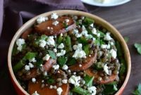 Roasted Sweet Potato and Lentil Salad with Lemon-Tahini Dressing