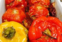 Stuffed Bell Peppers and Tomatoes Recipe for Summer Parties