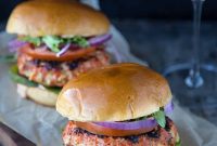 Fresh Grilled Salmon Burgers Made from Real Fish