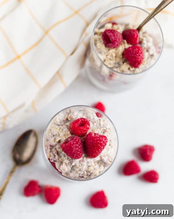 Creamy Raspberry Overnight Oats Recipe for Quick Breakfast 3 Raspberry Overnight Oats