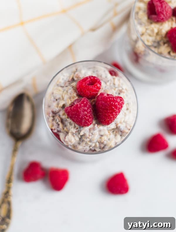 Creamy Raspberry Overnight Oats Recipe for Quick Breakfast 4 Raspberry Overnight Oats
