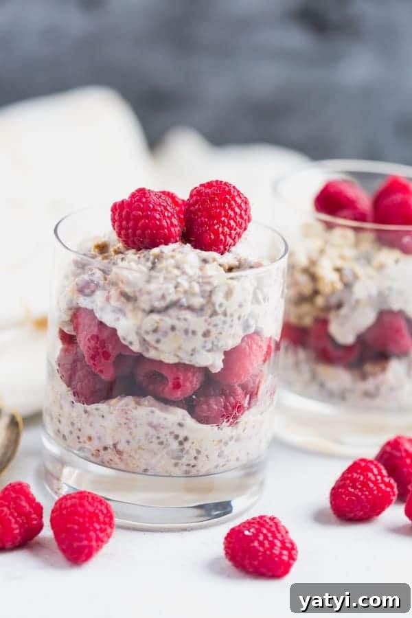 Creamy Raspberry Overnight Oats Recipe for Quick Breakfast 6 Raspberry Overnight Oats
