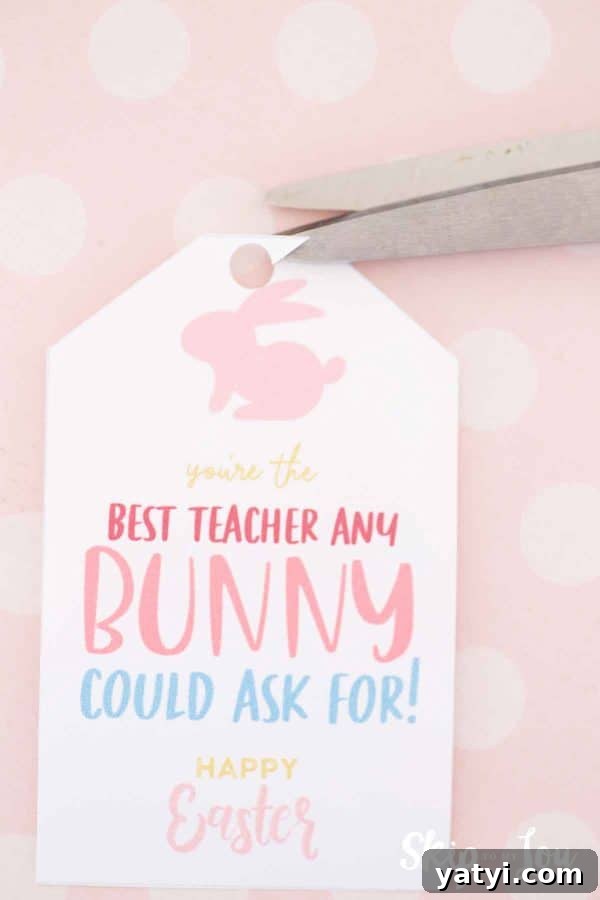 Unique Easter Gift Ideas for Teachers That They'll Love 4 cut gift tag