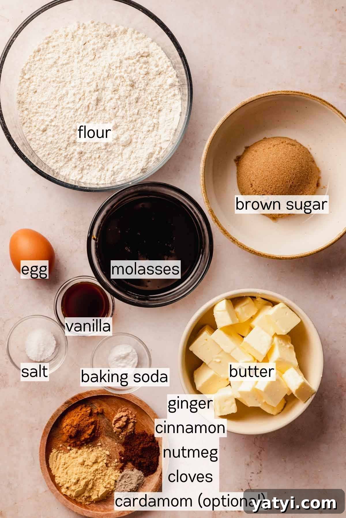 gingerbread cookie ingredients