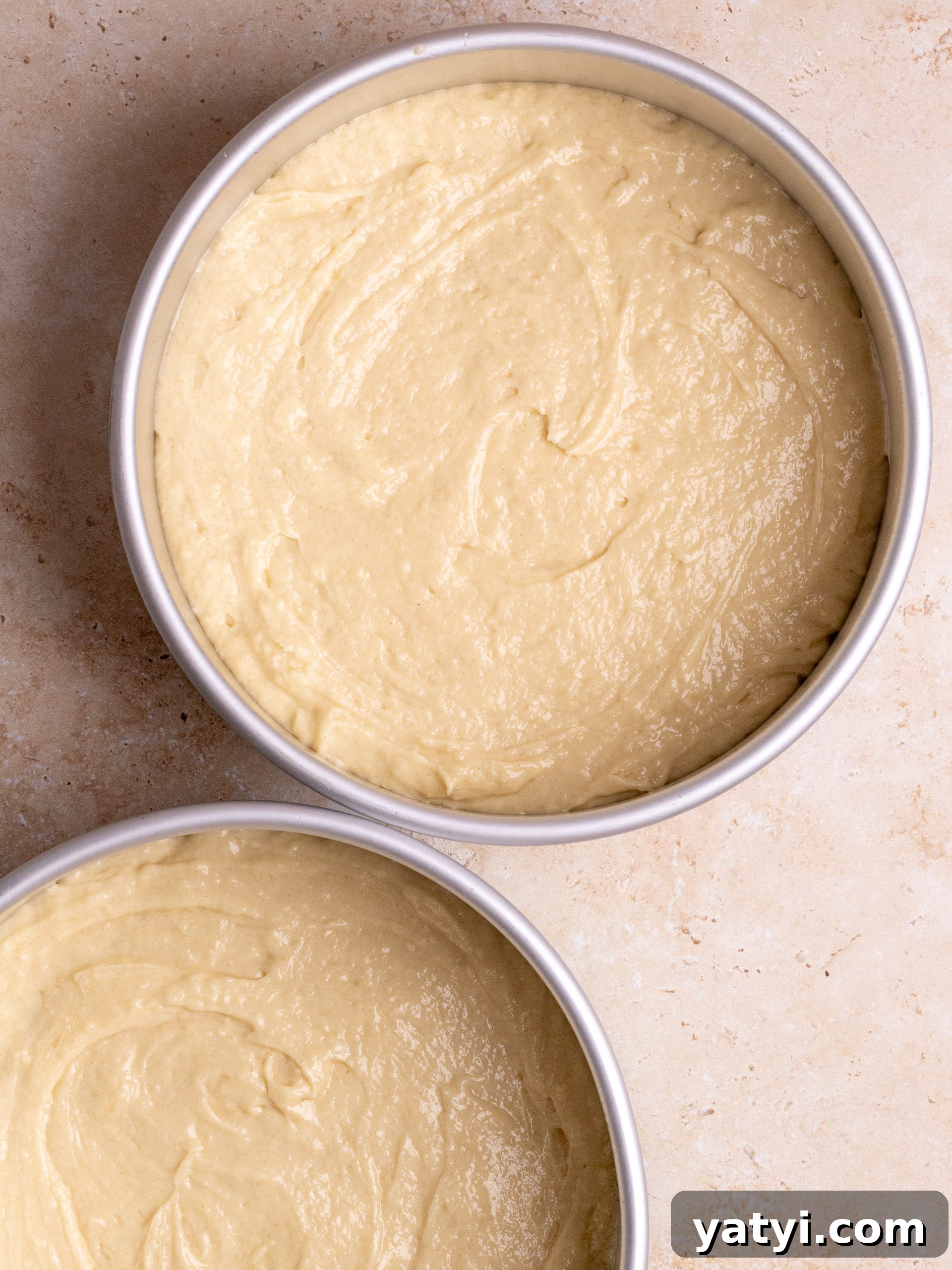 Baked cake layer