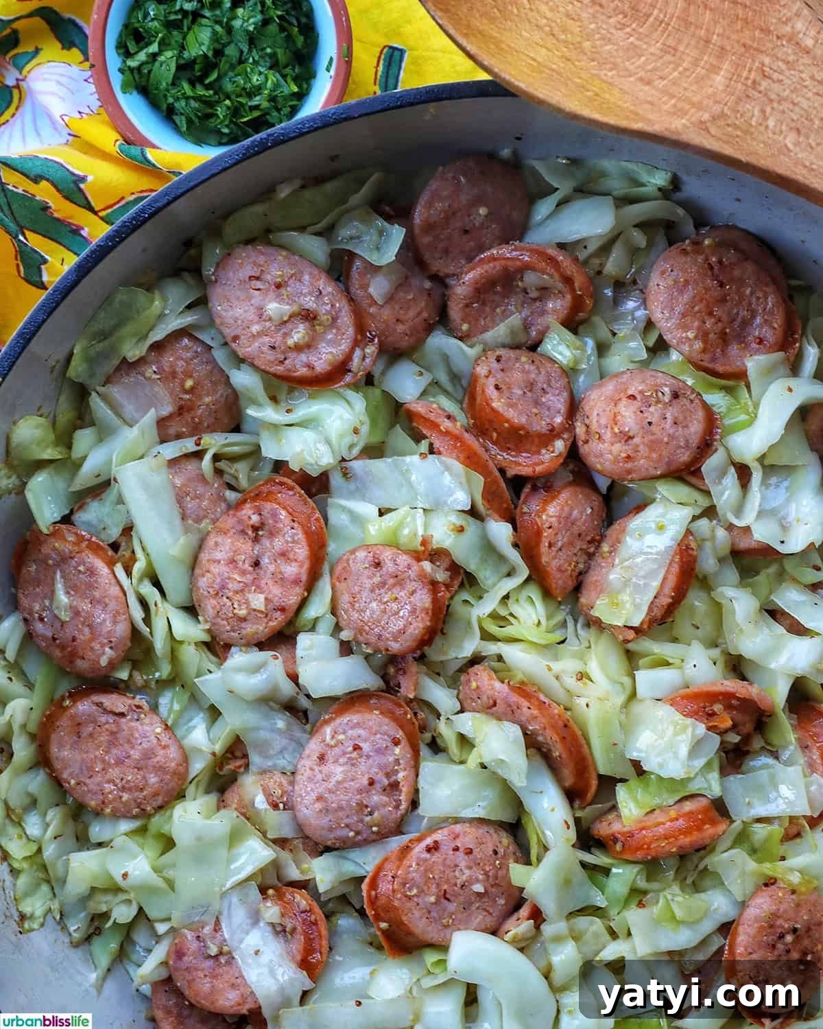 Savory Sausage and Cabbage Skillet Recipe for Weeknight Dinners 11 Sausage and Cabbage skillet.