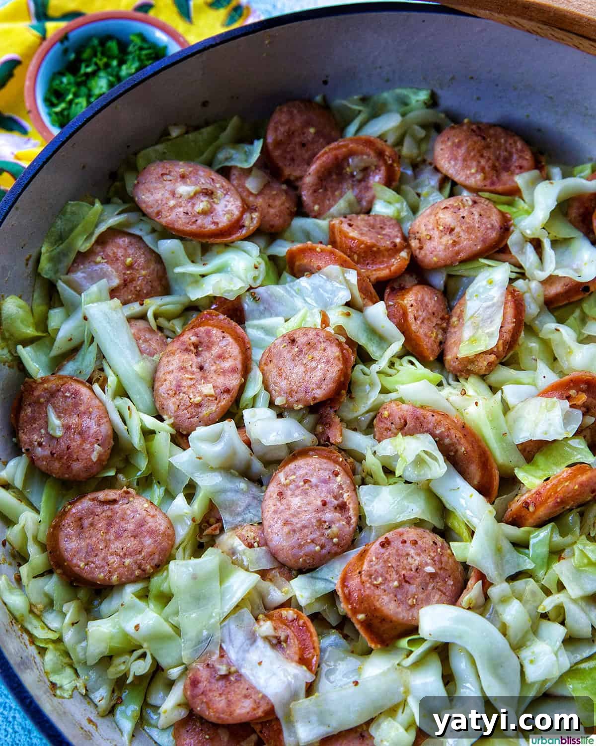 Savory Sausage and Cabbage Skillet Recipe for Weeknight Dinners 3 Sausage and Cabbage skillet.