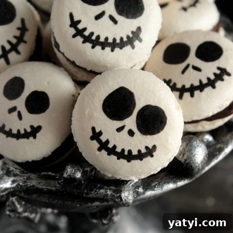 Jack Skellington Macarons