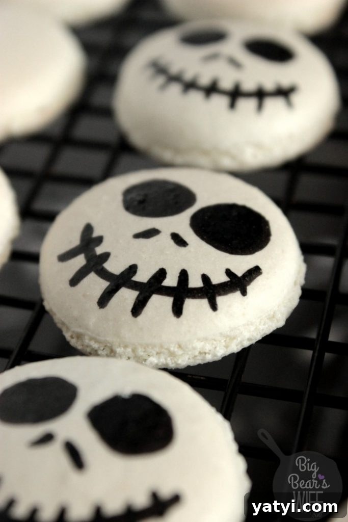 Jack Skellington Macaron Recipe: How to Make Tim Burton-Inspired Treats 5 Jack Skellington Macarons