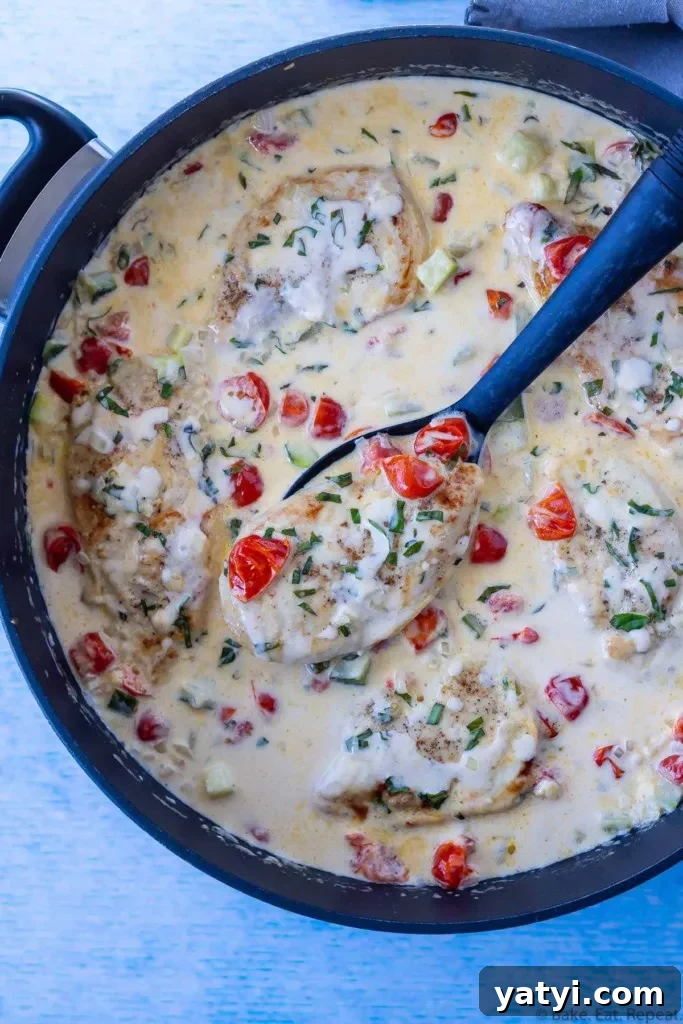 Creamy Tuscan Chicken Recipe with Sun-Dried Tomatoes and Spinach 6 one pot, 30 minute, chicken in a garlic cream sauce
