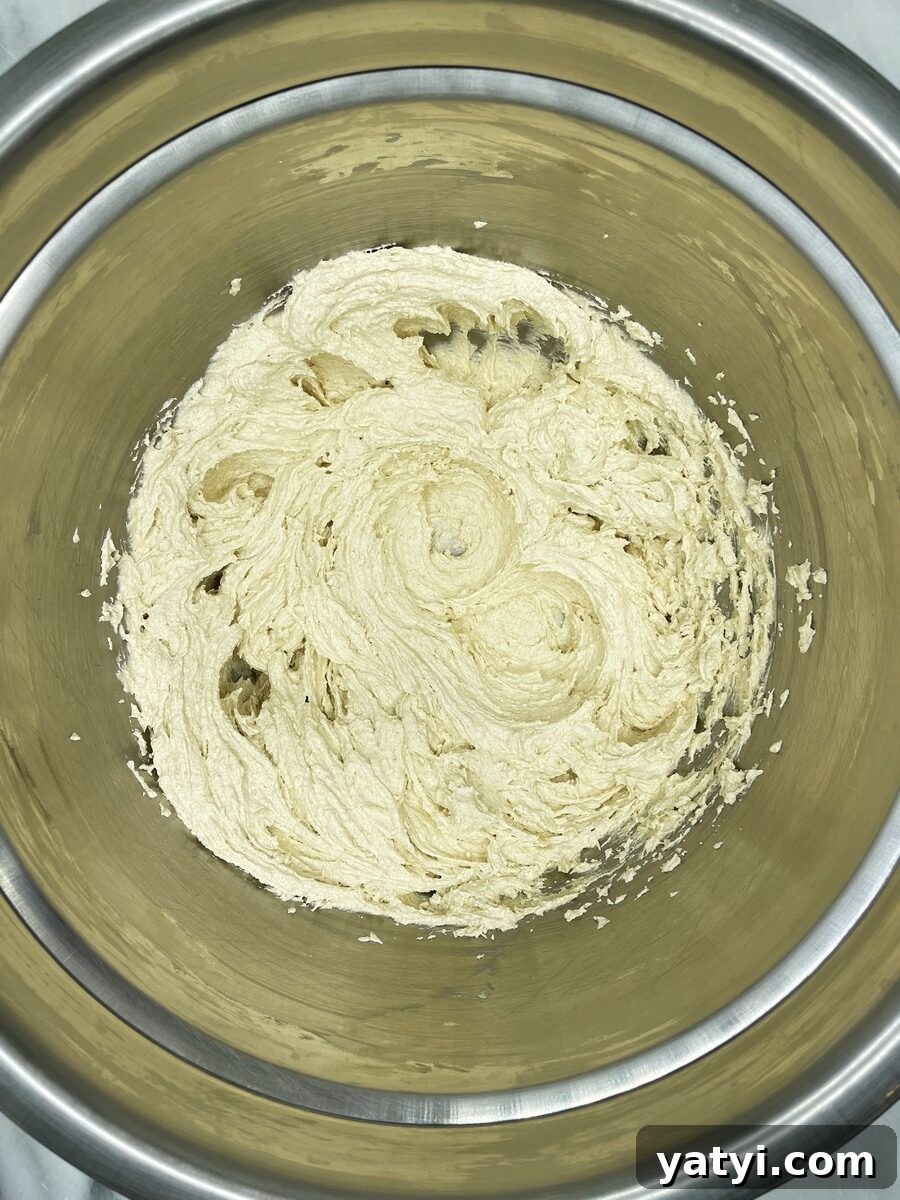 Butter and sugar mixture in a bowl