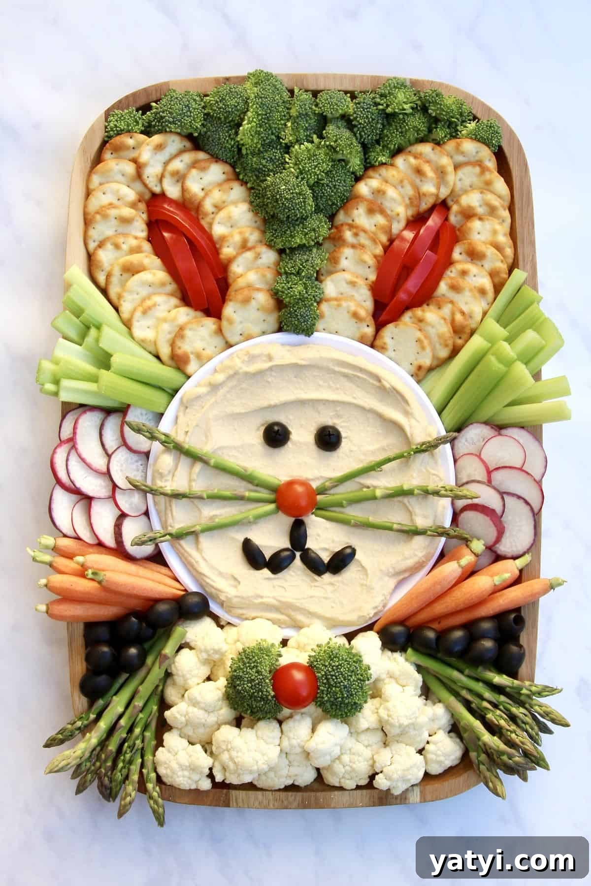 Easter Bunny Snack Board Ideas for Festive Spring Parties 2 Easter Bunny Snack Board by The BakerMama