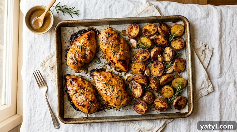 15 Quick Chicken Breast Recipes for Easy Weeknight Dinners 7 Honey Mustard Chicken and Potatoes