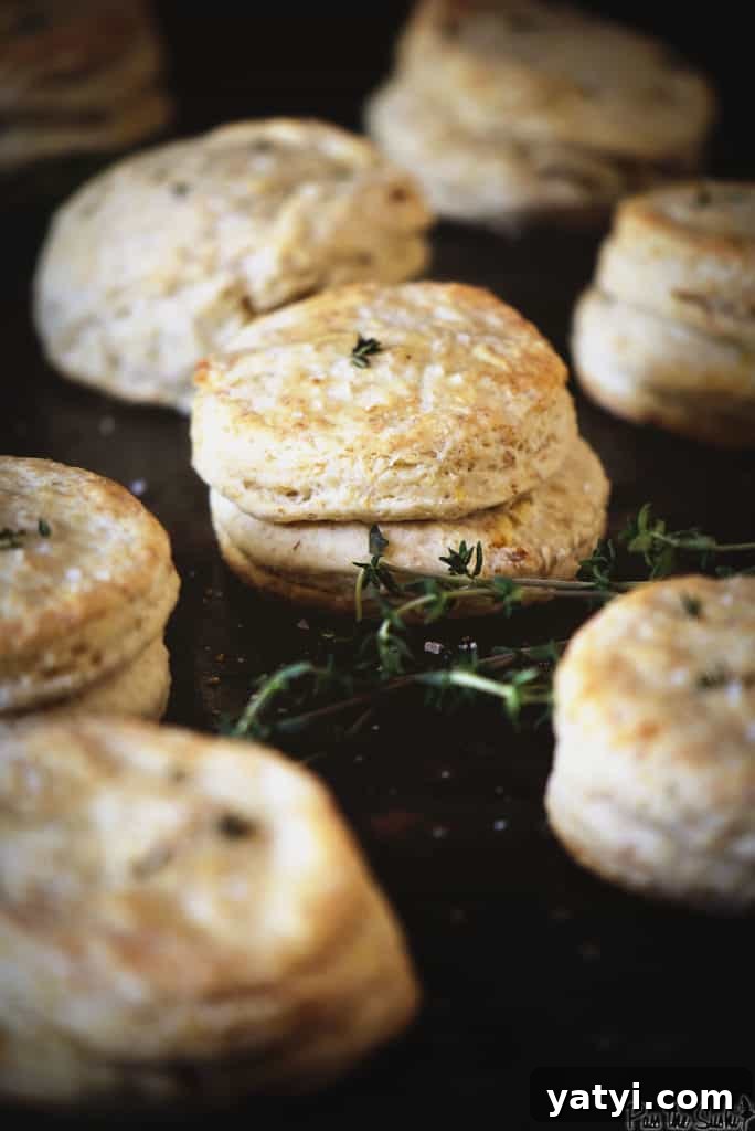 Thyme & Lemon Biscuits with Fresh Herbs 3 Herbed Thyme and Lemon Biscuits | Kita Roberts PassTheSushi.com