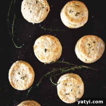 Thyme & Lemon Biscuits with Fresh Herbs 4 Herbed Thyme and Lemon Biscuits | Kita Roberts PassTheSushi.com