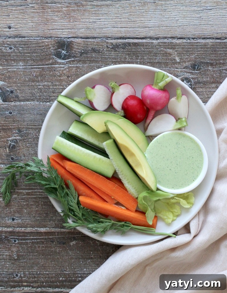 green goddess dressing & dip