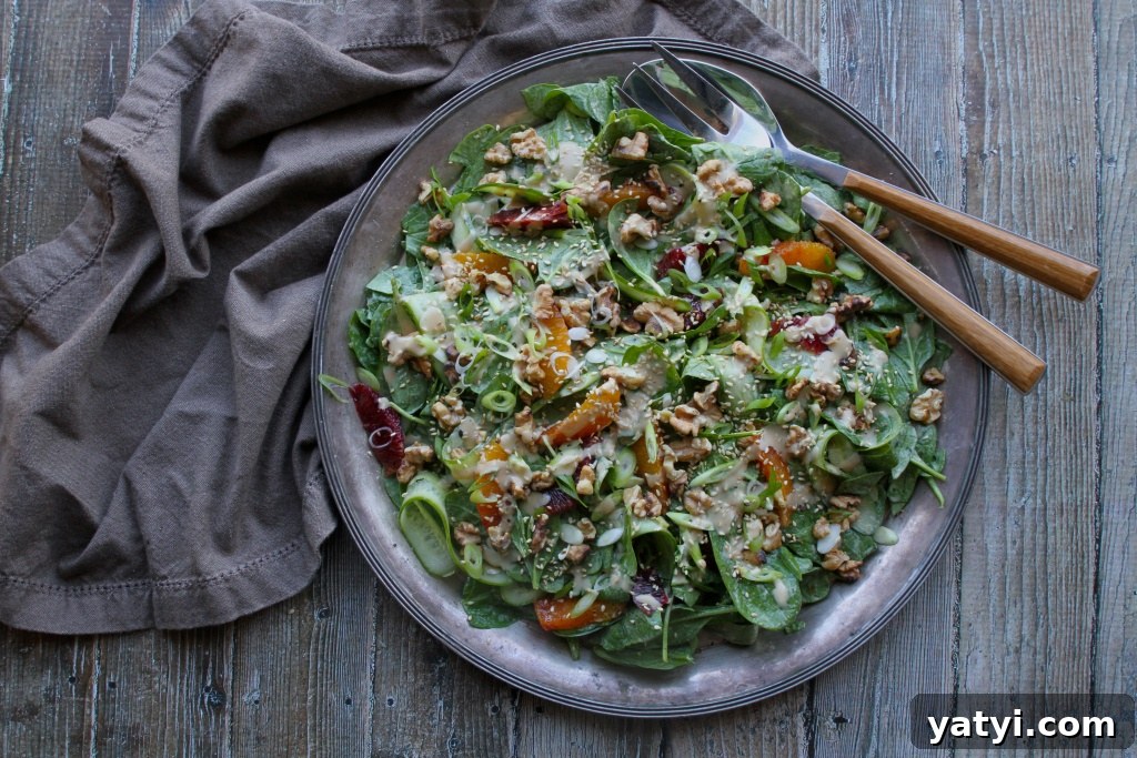 sesame spinach and citrus salad