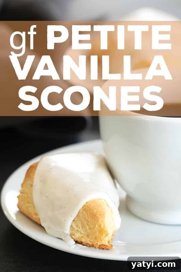 Gluten-Free Vanilla Scones Inspired by Starbucks 7 Light and sweet, these miniature gluten free vanilla scones are just like the two-bite Starbucks treats. Perfect for your morning coffee. #glutenfreerecipes #gf #starbucks #pastry