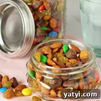 Chocolate Nut Trail Mix Recipe: Homemade Snack Mix for Hiking 2 Homemade trail mix with chocolate and nuts