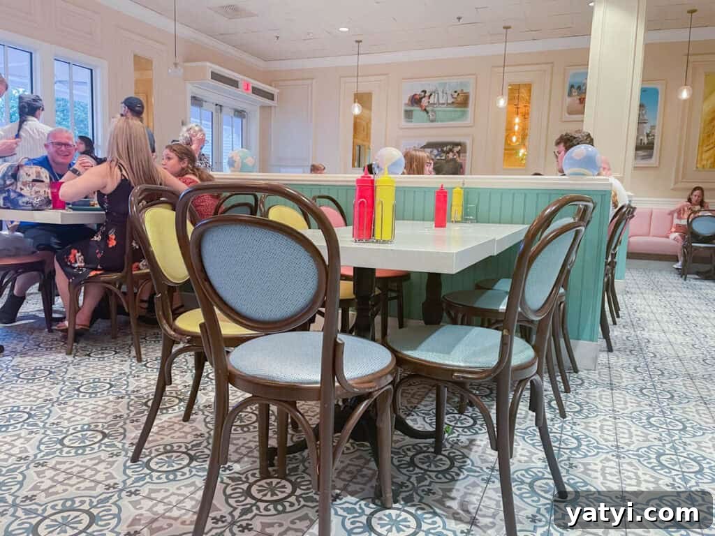 Beaches and Cream Soda Shop: Classic Ice Cream Parlor and Treats 4 Dining room table view of Beaches and Cream.