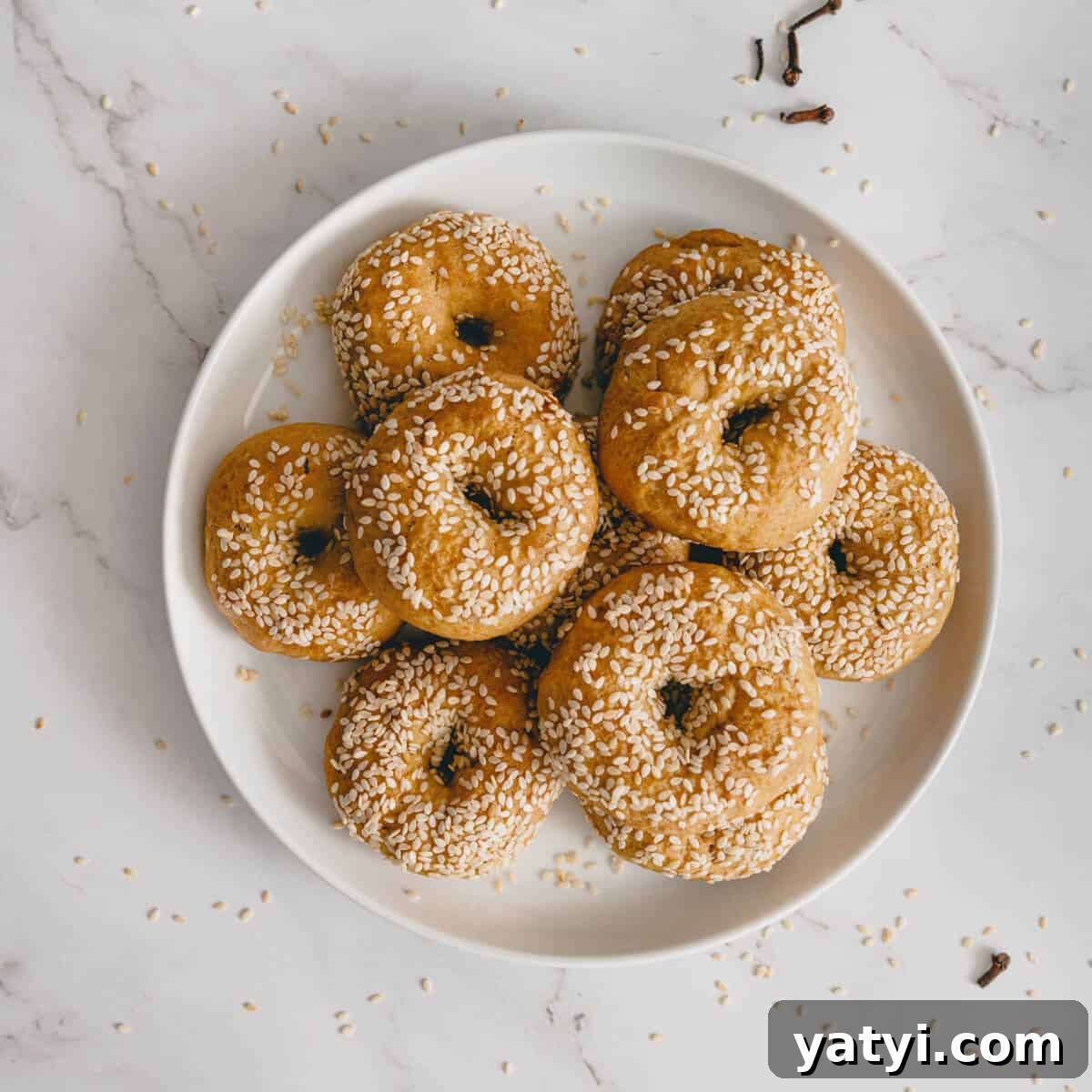a plate of Greek olive oil cookies.