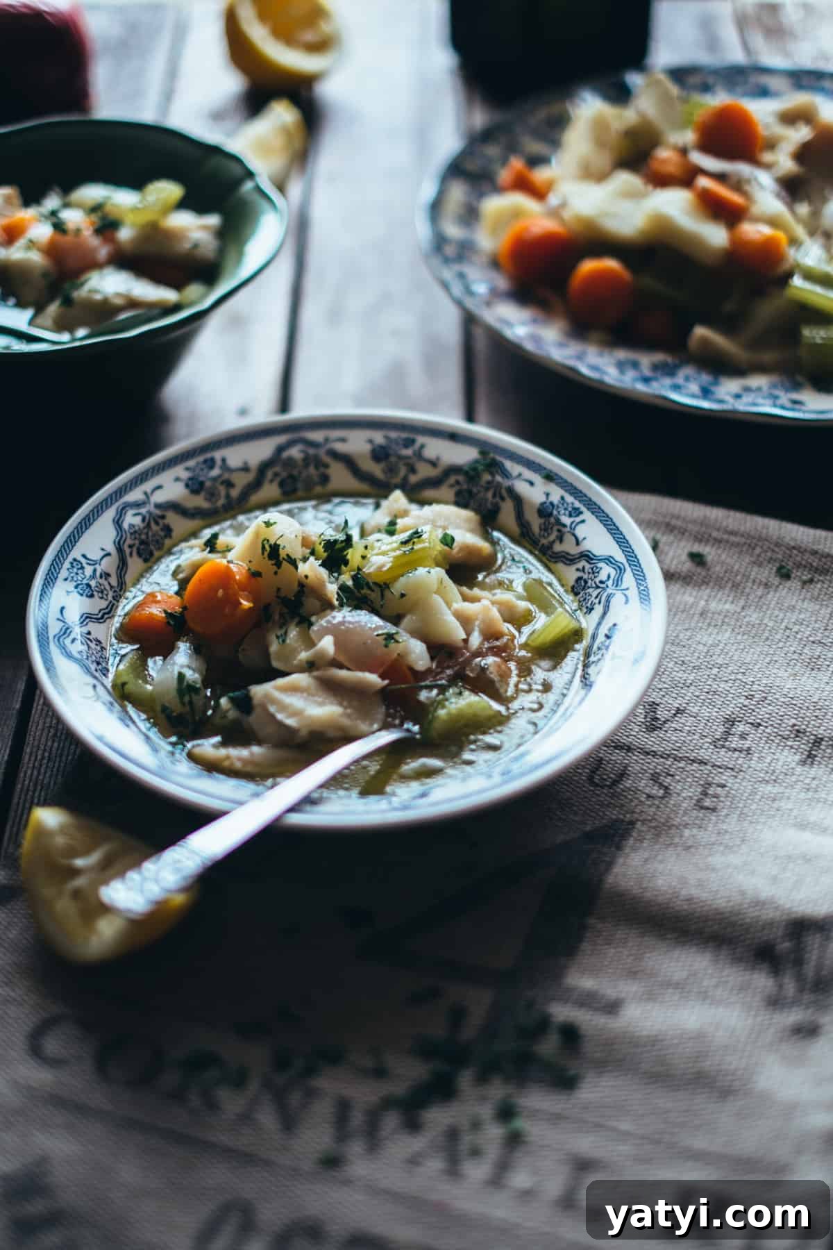 Greek Easter Traditions: Customs, Foods, and Celebrations Explained 10 a bowl of psarosoupa - a Greek style fish soup made with fish, vegetables and olive oil