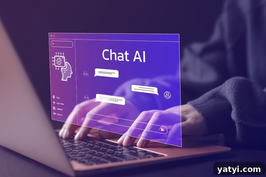 AI Won’t Find Your Great-Grandmother’s Maiden Name — 4 Ways It Can Improve Family Research 2 Hands on a laptop keyboard with screen overlay of a Chat AI