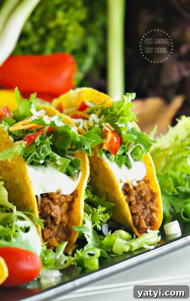 Savory Super Bowl Party Snacks and Crowd-Pleasing Appetizers 5 Beef Tacos #recipe
