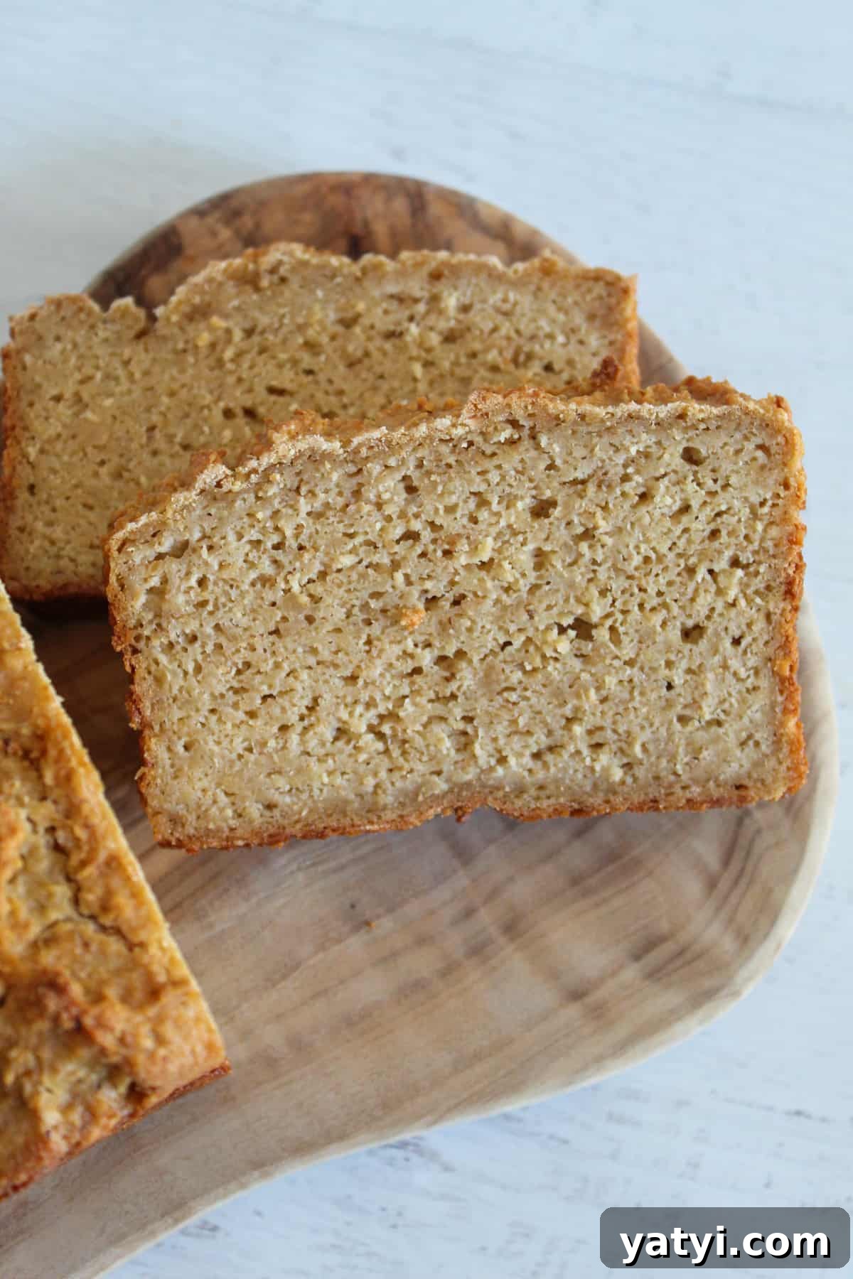 slice of gluten free oat bread.
