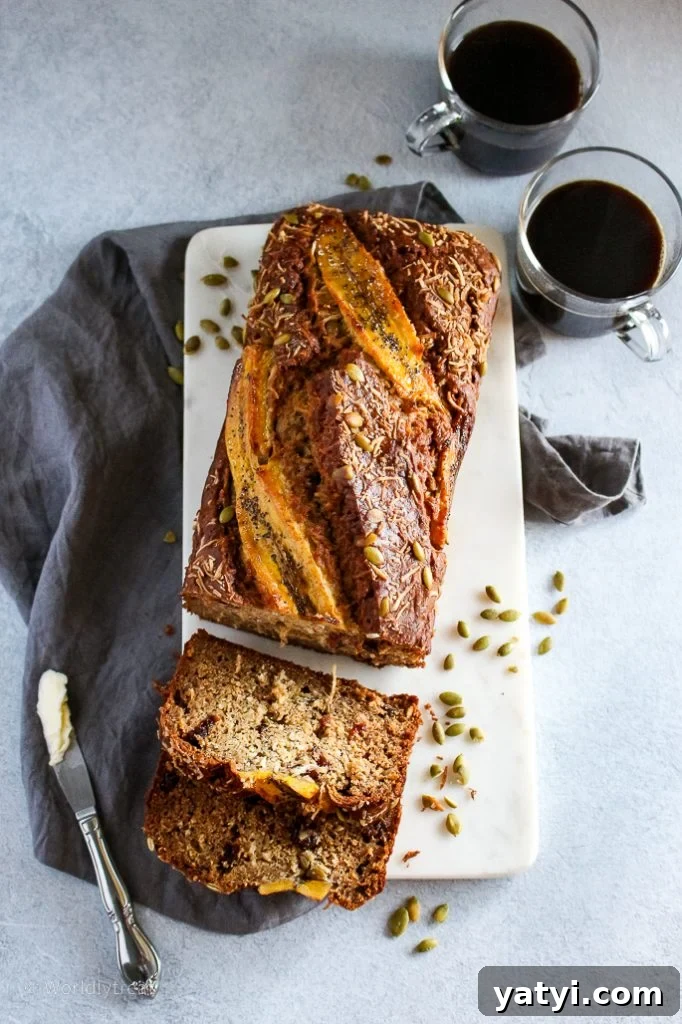 Crunchy Nut and Plantain Quick Bread: Moist Tropical Loaf 2 Nutty Plantain Bread