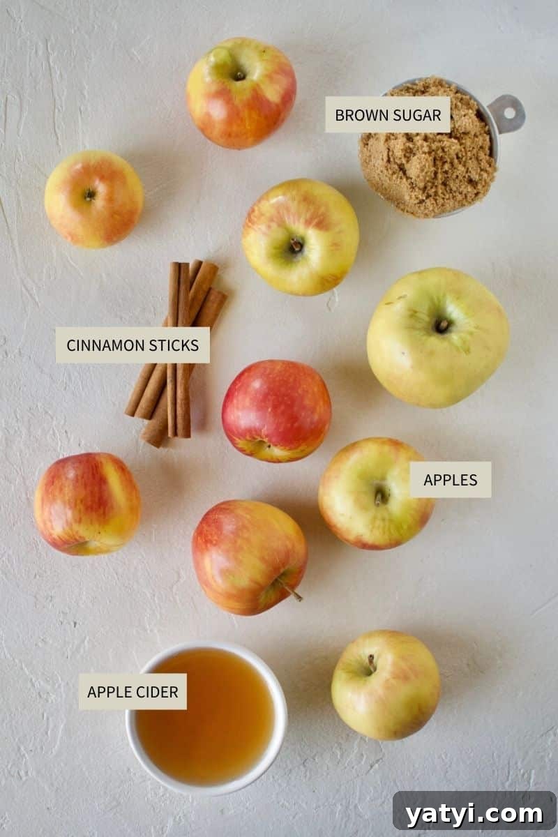 How to Make Rich Homemade Apple Butter in Your Kitchen 3 Ingredients needed to make Homemade Apple Butter.
