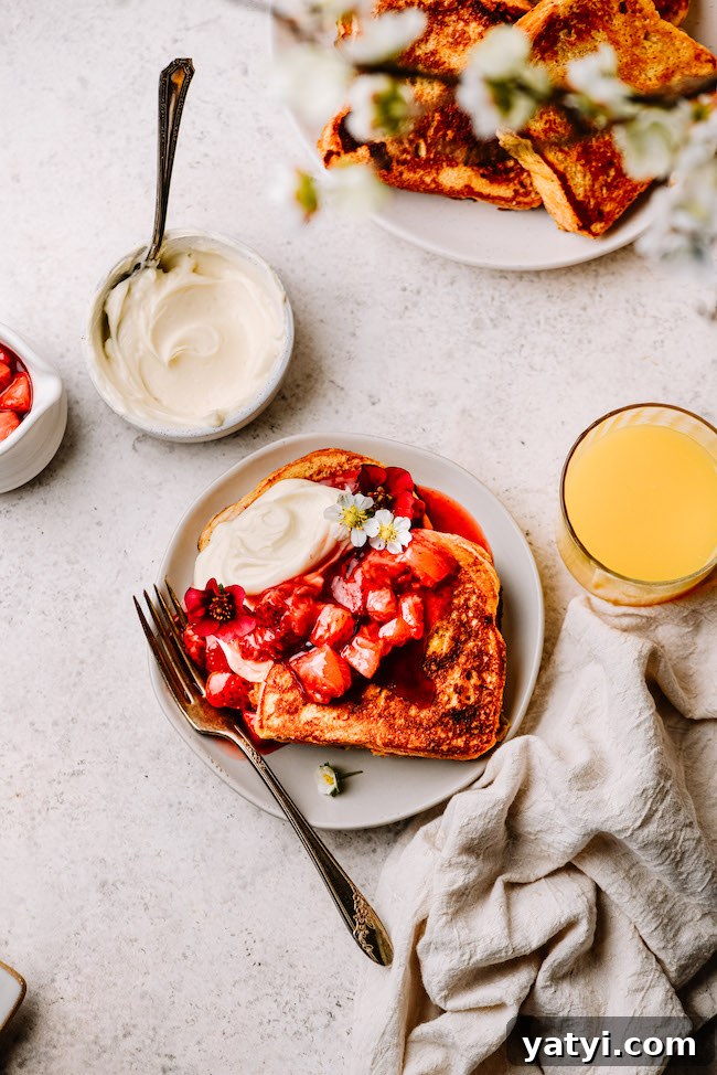 Strawberry Cream Brioche French Toast Recipe for Brunch 4 img 2248 3