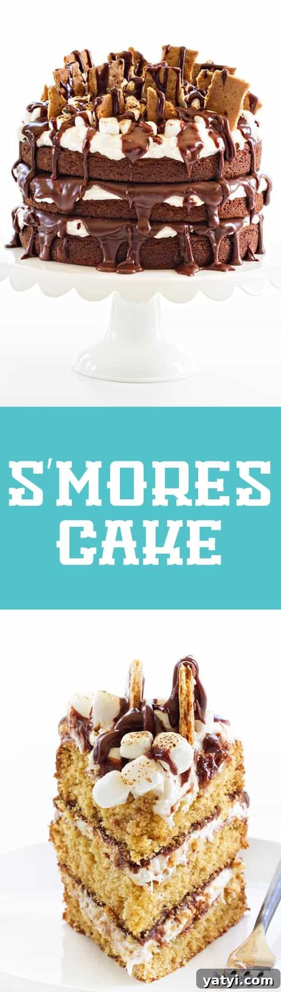 Ultimate S'mores Layer Cake Recipe for Campfire Flavor 6 S'mores Cake is every bit as delicious as it sounds. Layers of toasted marshmallow buttercream and silky ganache make this cake absolutely perfect!