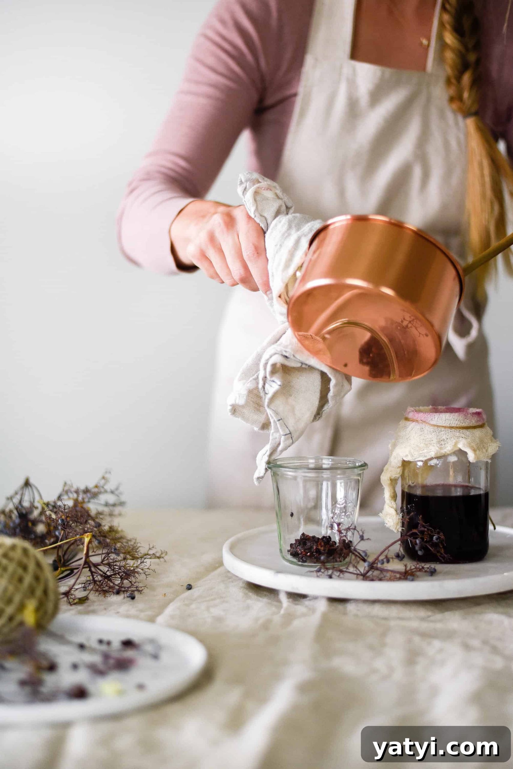Homemade Elderberry Syrup Recipe (Updated) 2 making elderberry syrup