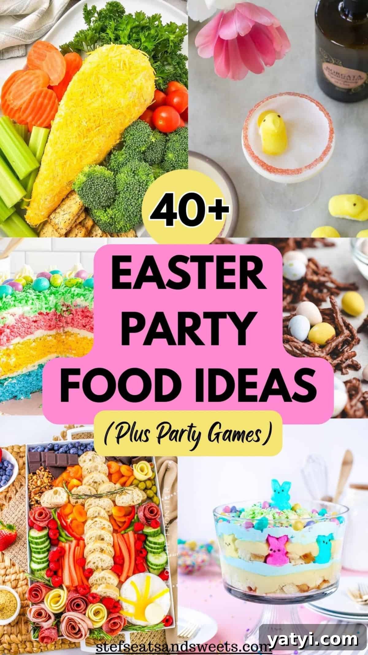 Festive Easter Party Food Ideas and Fun Games 19 Easter party food ideas collage