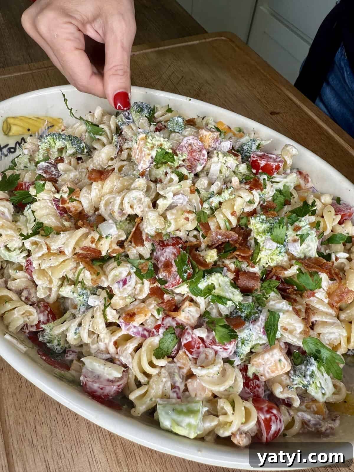 Creamy Broccoli Pasta Salad with Lemon and Parmesan 10 img 24843 9