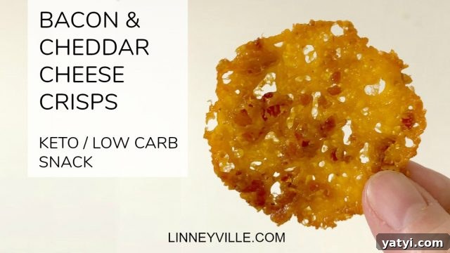 Keto Bacon & Cheddar Crisps — Low-Carb Snack Recipe 2 bacon cheddar cheese crisps