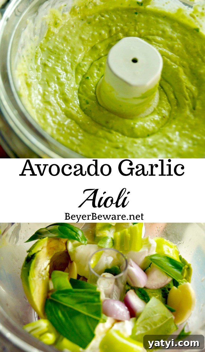 Creamy Avocado Garlic Aioli Recipe for Sandwiches & Dips 10 Want to add a burst of flavor to your sandwiches or find a new dip for your veggies? This avocado garlic aioli will be your new favorite summer condiment.