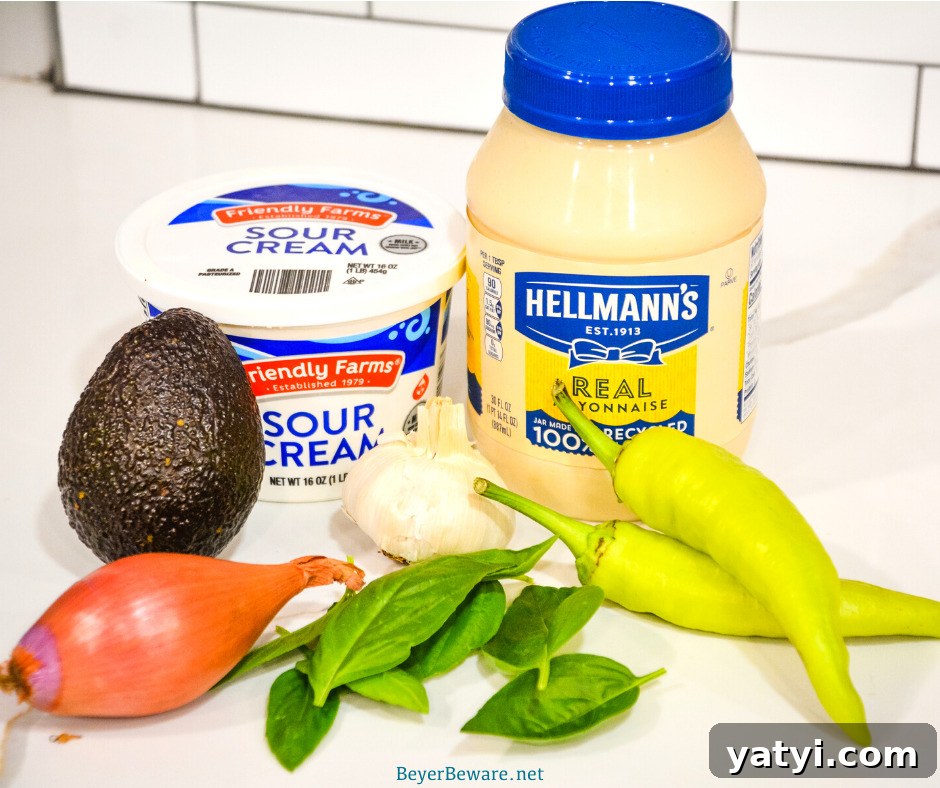 Creamy Avocado Garlic Aioli Recipe for Sandwiches & Dips 3 Avocado garlic aioli is a simple aioli made in the food processor with avocado, basil, mayonnaise, garlic, shallots, and lemon juice.
