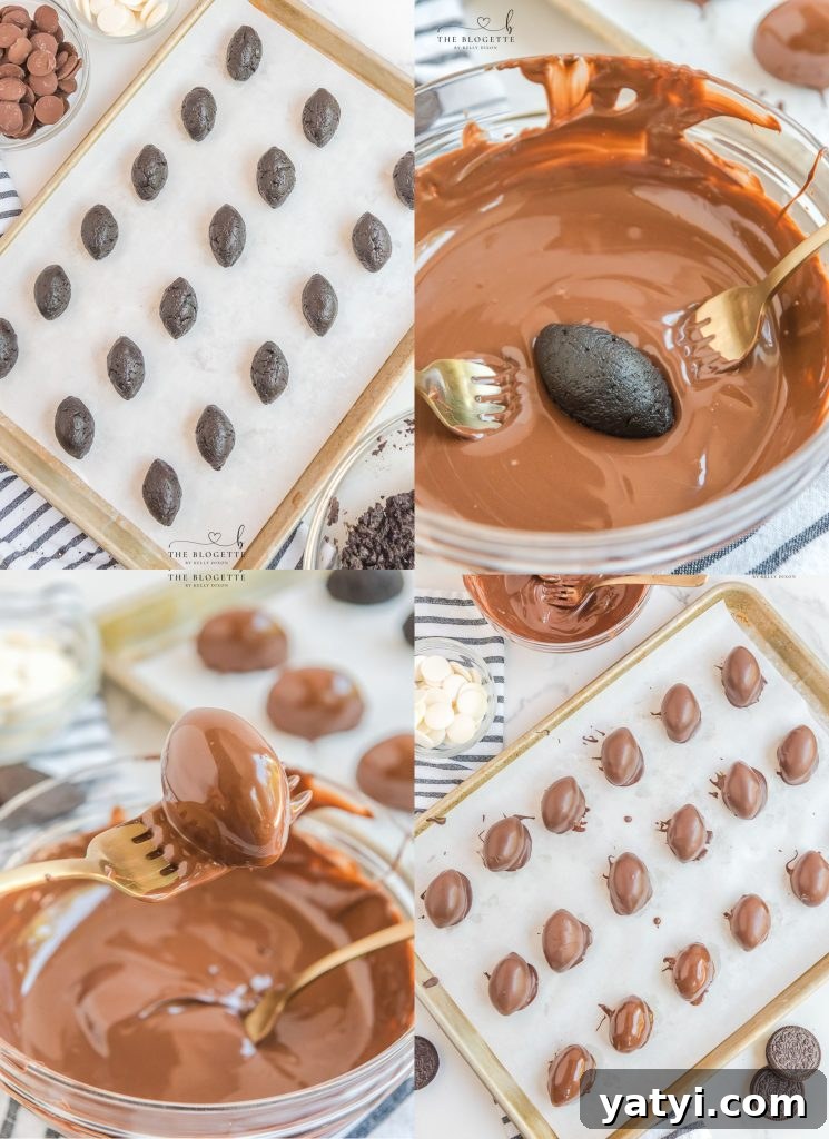 How to make Oreo truffles shaped like footballs! GREAT for the Super Bowl!